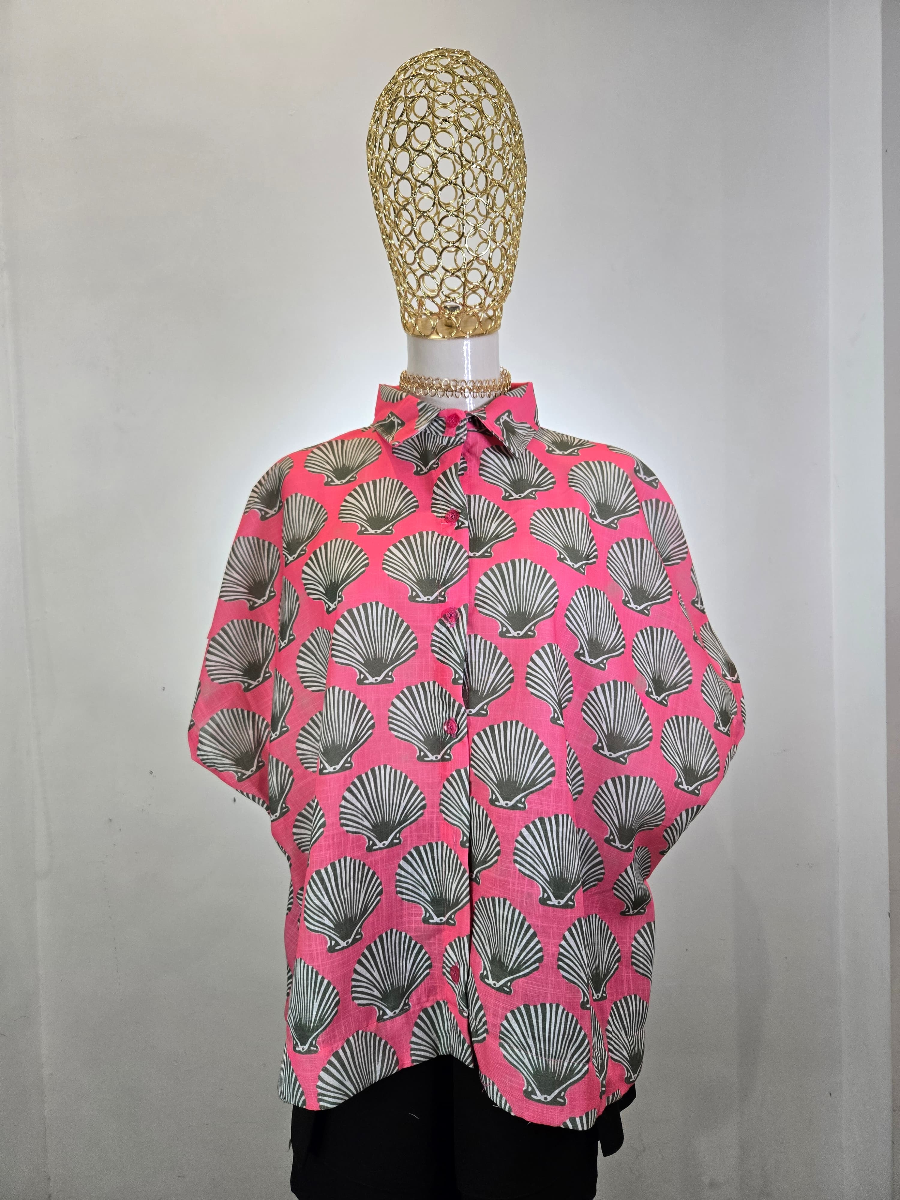 Linen Slab Fabric with Print 2